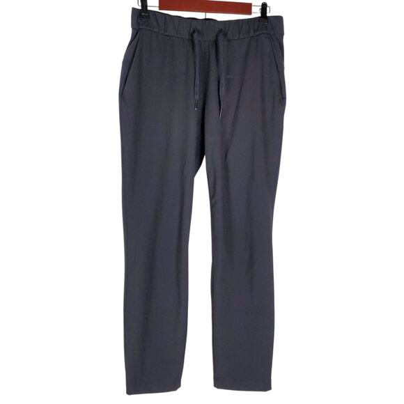 Lululemon On the Fly 7/8 Pant Womens Size 6 Black Stretch Ankle Crop Pull On - Picture 1 of 10